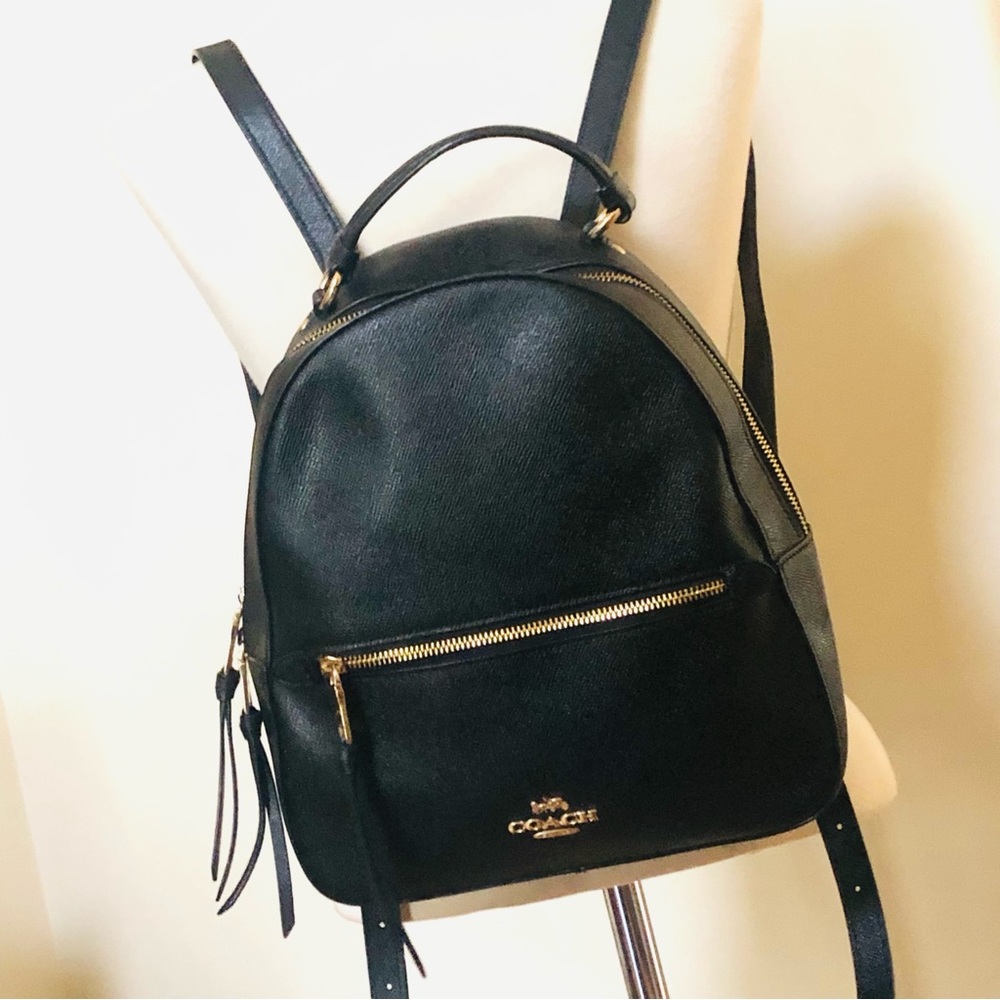 Coach Jordyn Black Leather Backpack - Picture 8 of 12